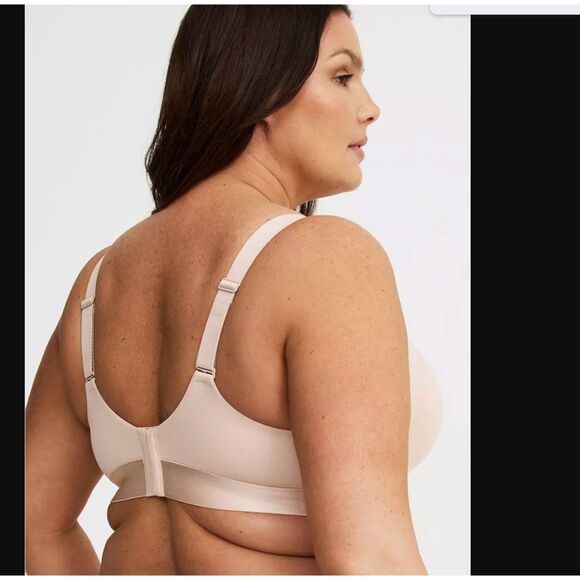 Torrid 36D Lightly Lined Smooth Flex Balconette Bra nude beige wired NWT - Picture 4 of 11